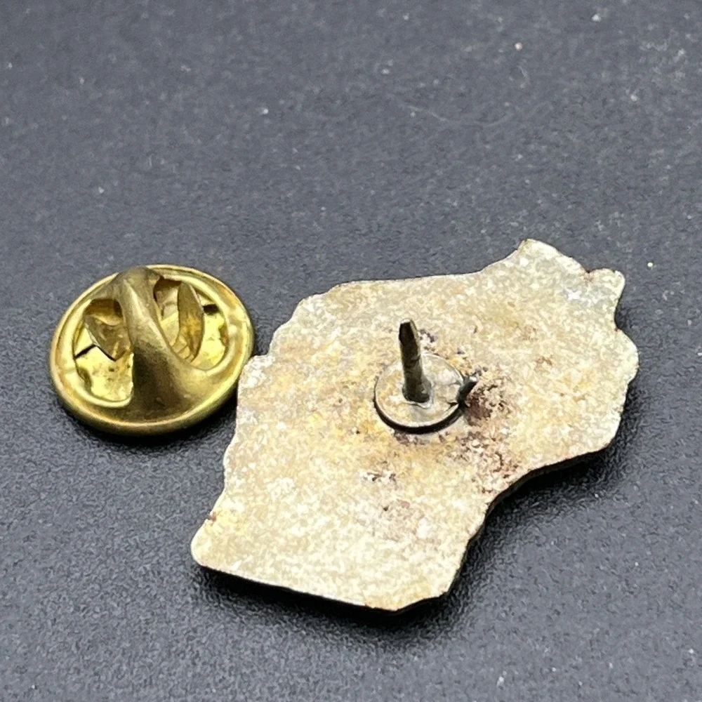 Wisconsin State‎ Outline Bird Flowers United States Of America Lapel Hat Pin